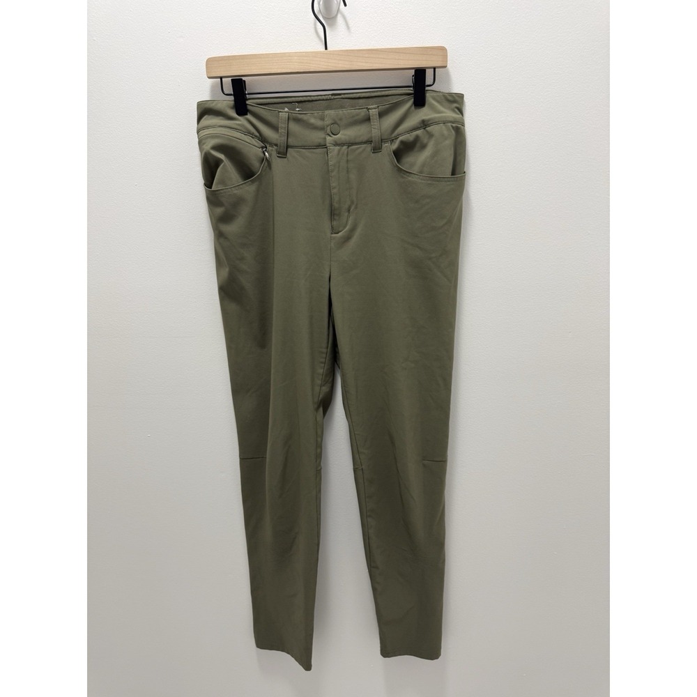 Columbia Women's Olive Green Hikingโ Pants Size 10 Stretch Zip Pocket Outdoor